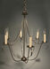 Hunter 6 Light 25 inch Dark Antique Brass Chandelier Ceiling Light in Without Crystal